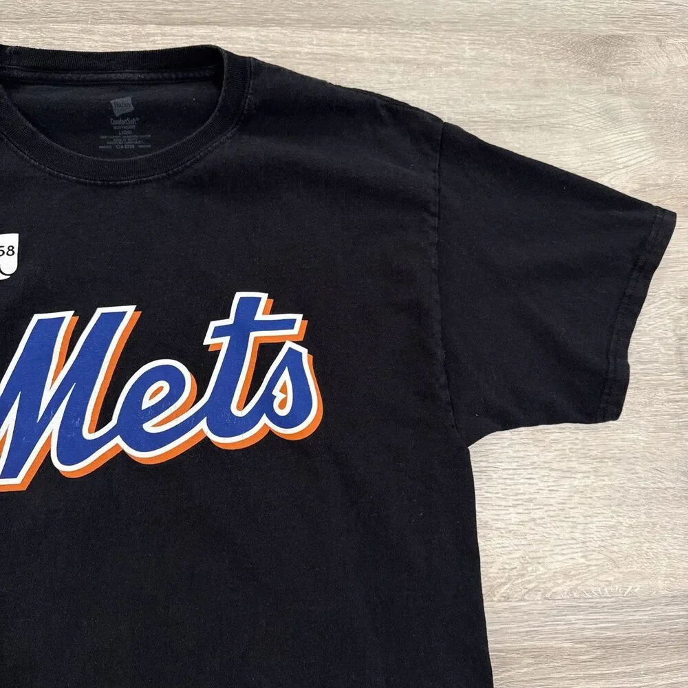 Pete Alonso Shirt New York Mets MLB Baseball Men’s Black Large 100% Cotton